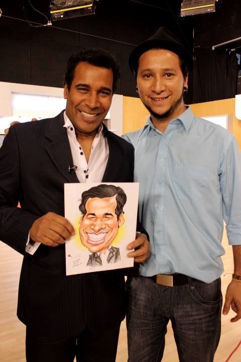 Julio Sabala en costa rica con Juan Gha creador del infantilismo magico 